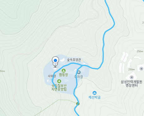 칠보산 자연휴양림 위치