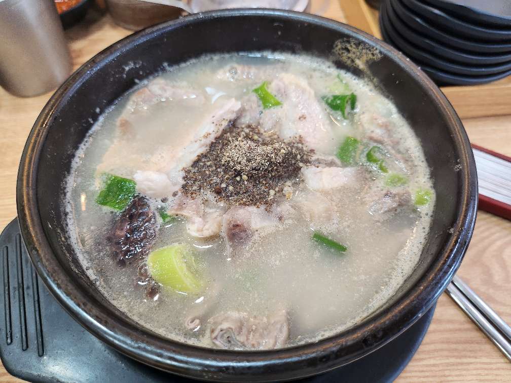 순대국밥입니다
