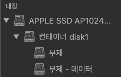 MacOS 디스크 구조