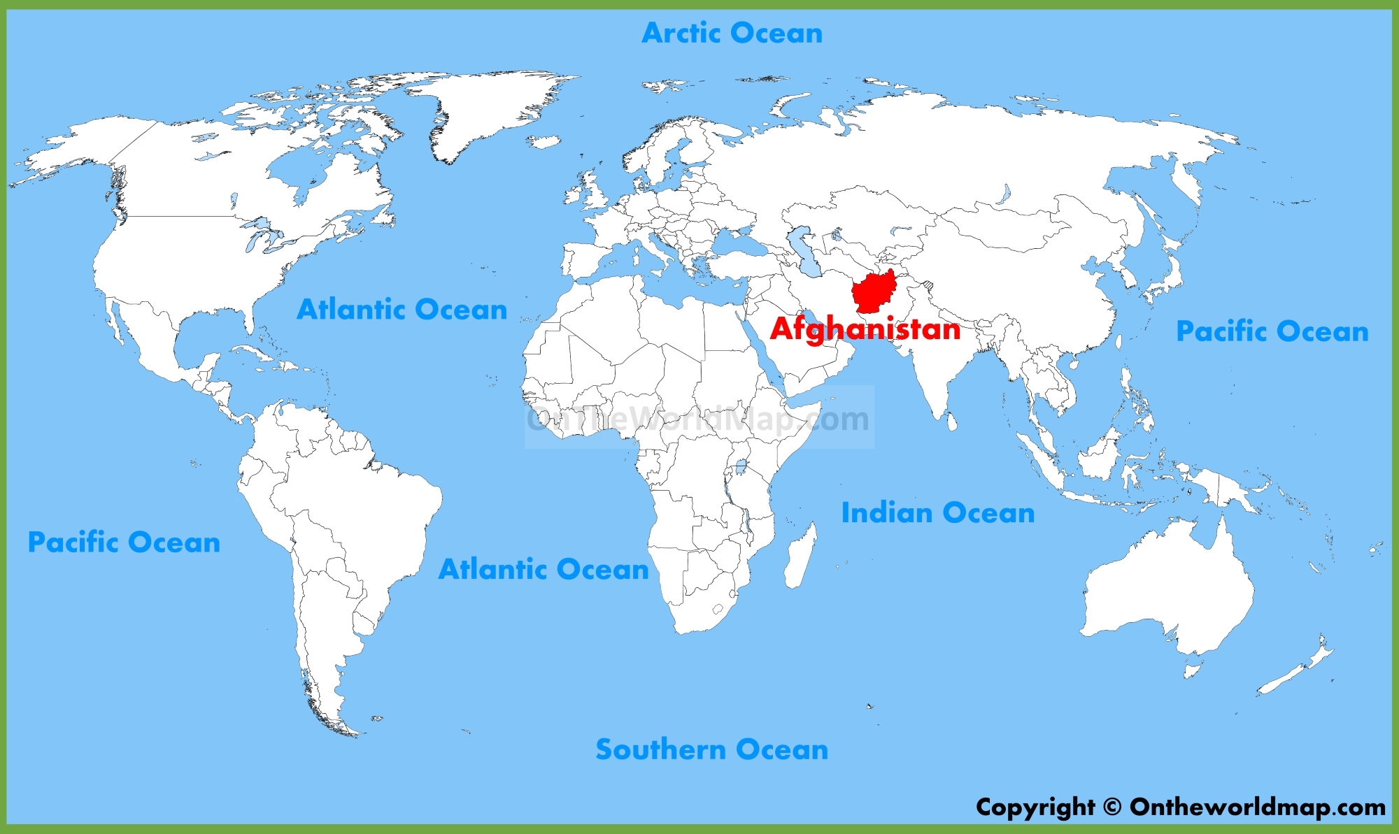 아프가니스탄 지도 위치