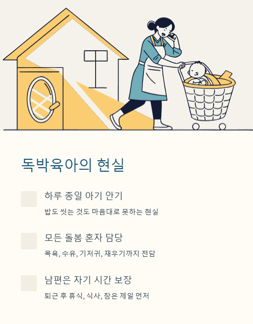 독박육아의 현실
