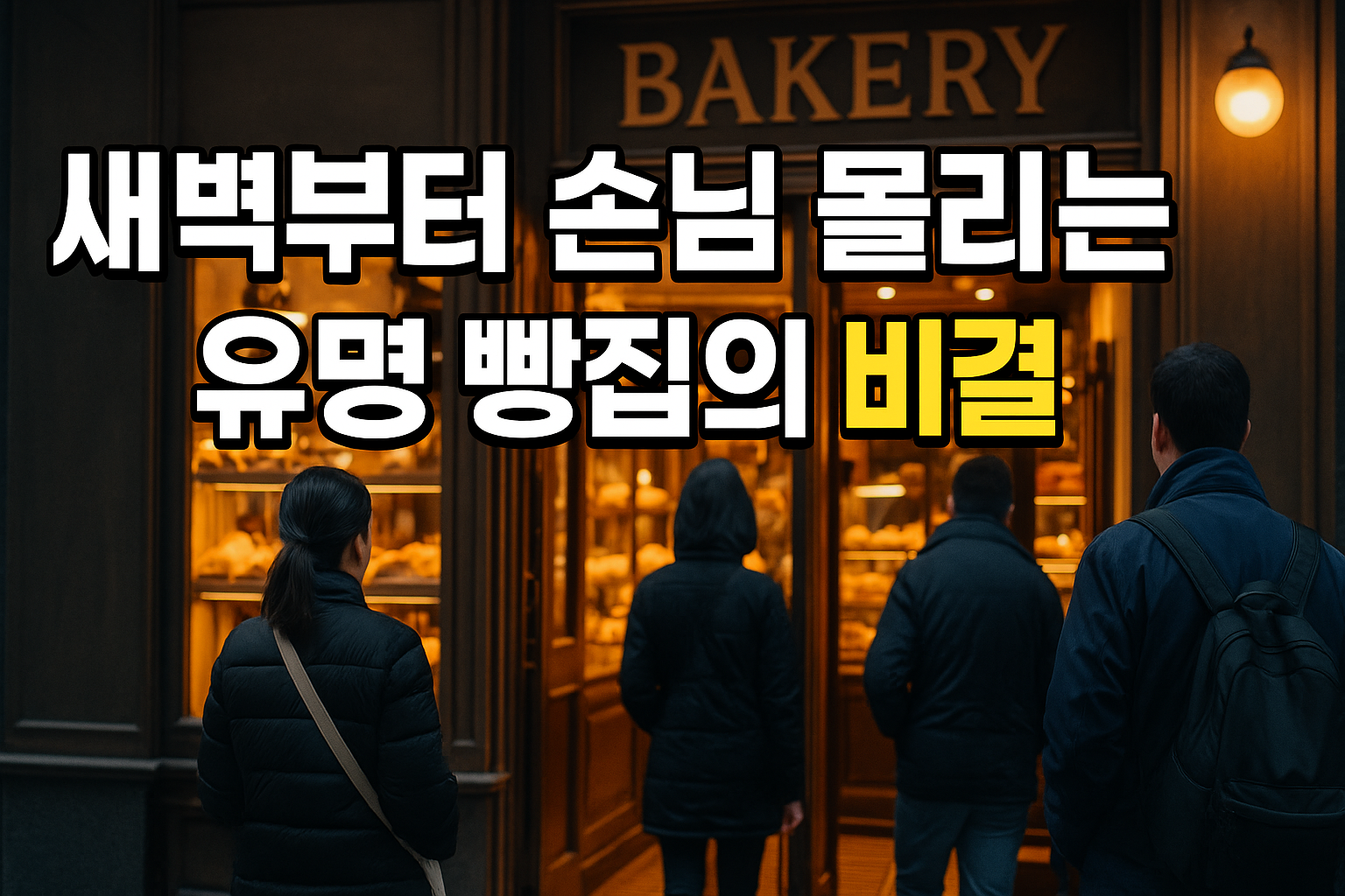 새벽부터 손님 몰리는 유명 빵집의 비결