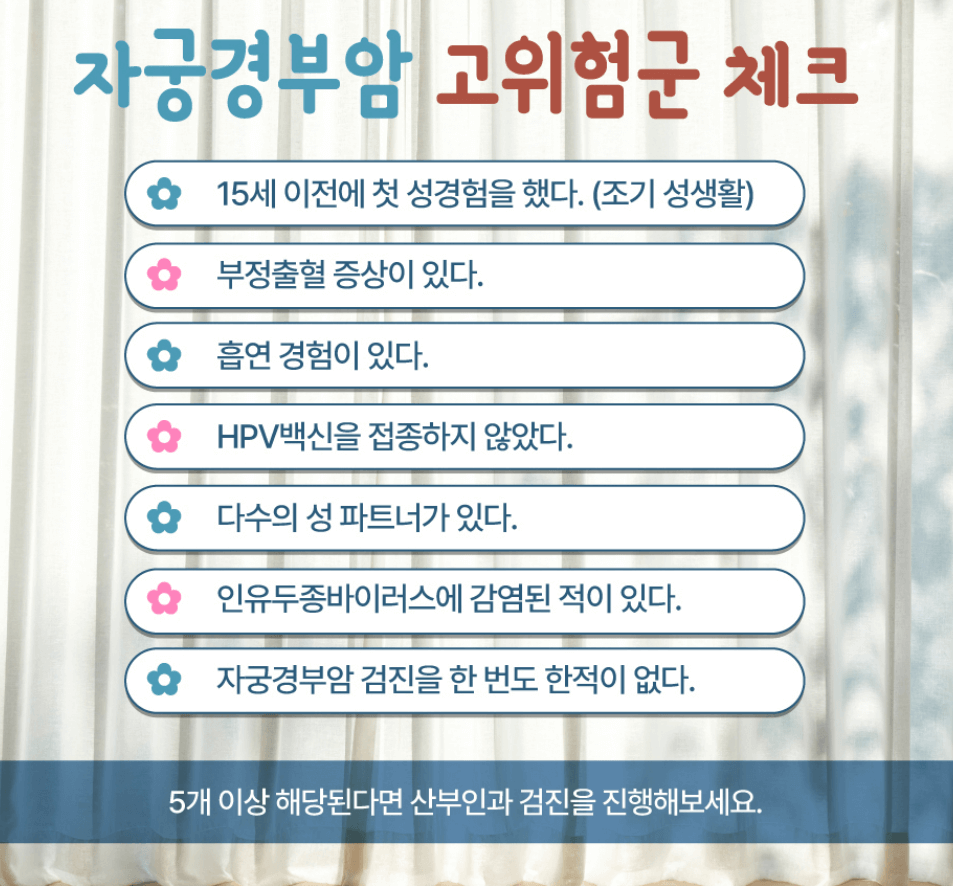 자궁경부암 검사방법 자궁경부암 검사비용