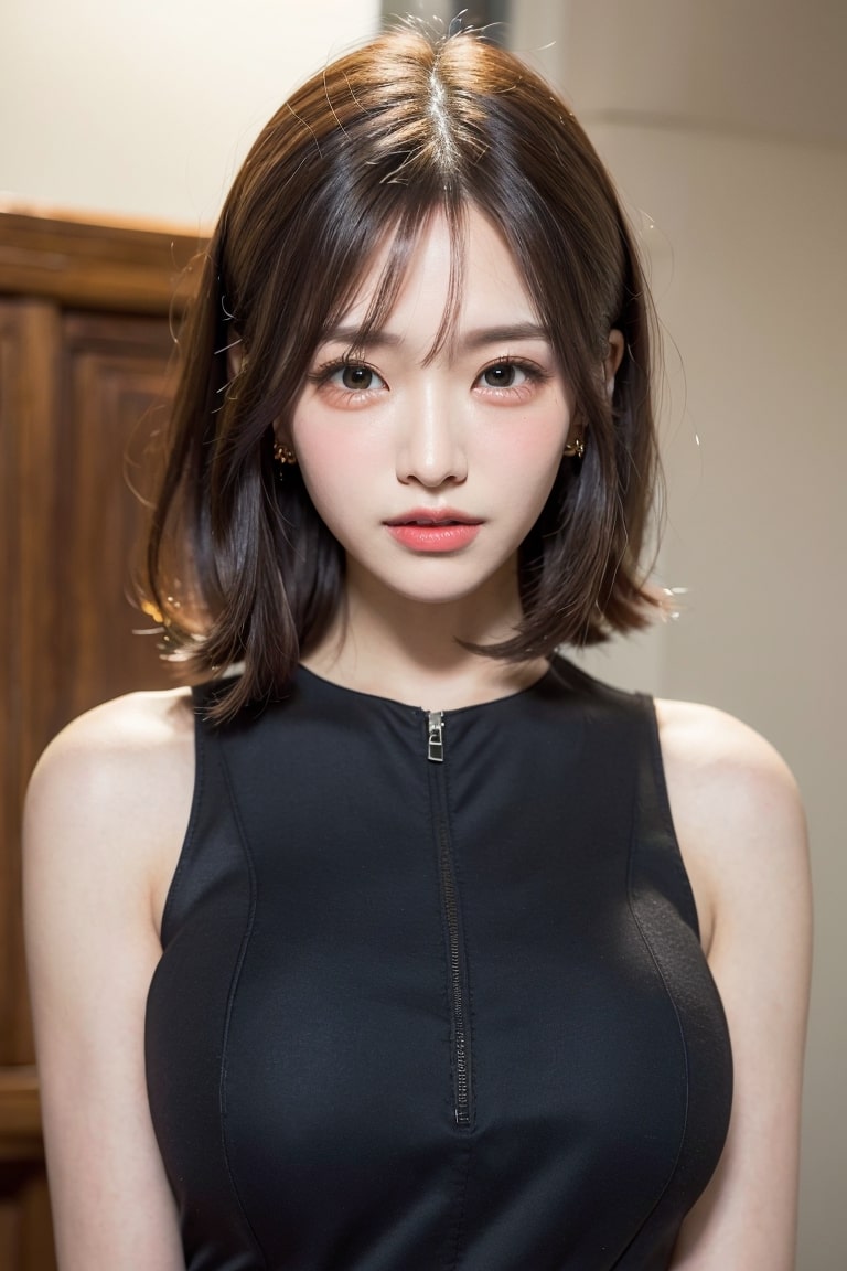  AI로 시프트 드레스 입은 여자 만들기 그리기