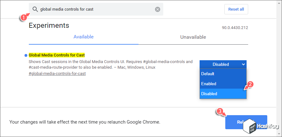 Global Media Controls for Cast