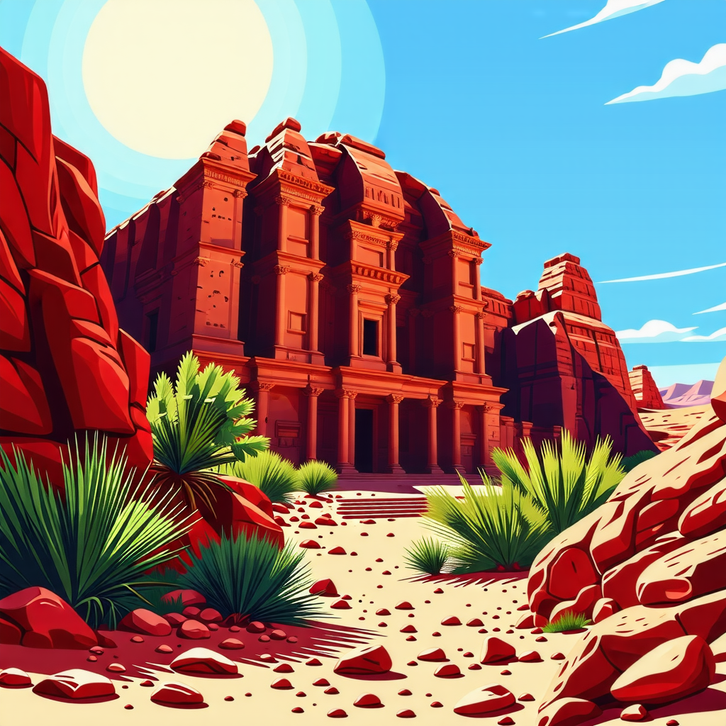 🏜️ 붉은 협곡 속 2천 년의 잠! 페트라, 요르단 숨겨진 고대 도시의 베일을 벗기다!