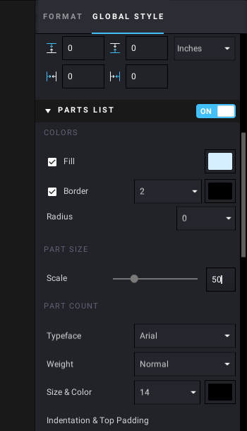 Page Design 모드 전역 설정