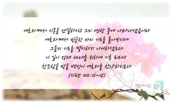 2025년 5월 둘째주 대표기도문_7