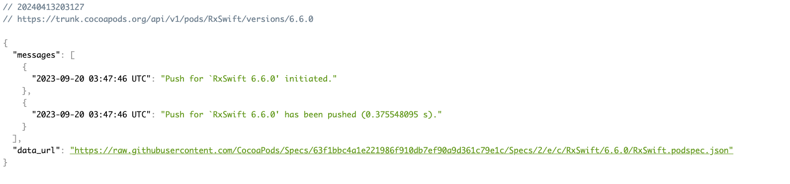 Coconut Api Transformation CocoaPods REST API