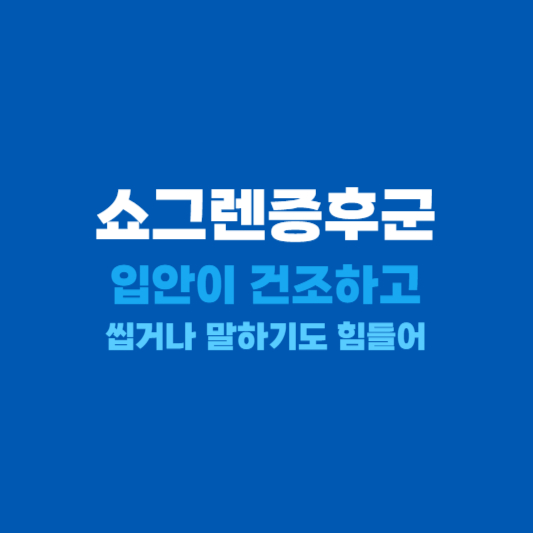 쇼그렌증후군 자가면역 질환