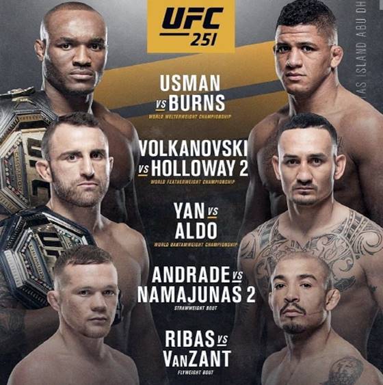  UFC 251 중계 인터넷 무료