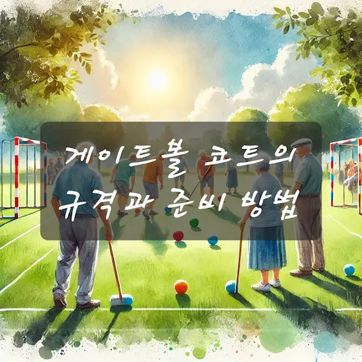 게이트볼 코트의 규격과 
준비 방법