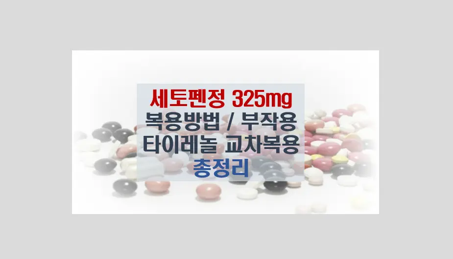 세토펜정 325mg