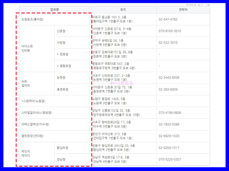 면접정장대여