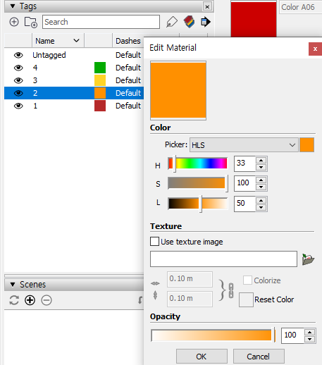 색상 필드 원하는 색상 고르기