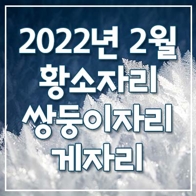  (황소자리, 쌍둥이자리, 게자리) 2022년 2월 은하별의 별자리 운세