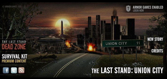 좀비쉘3 중독성 있는 게임하기 (the last stand union city) 첫시작화면