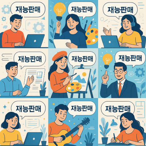 재능판매 종류