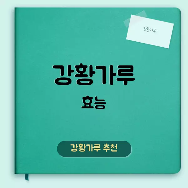 강황가루 효능