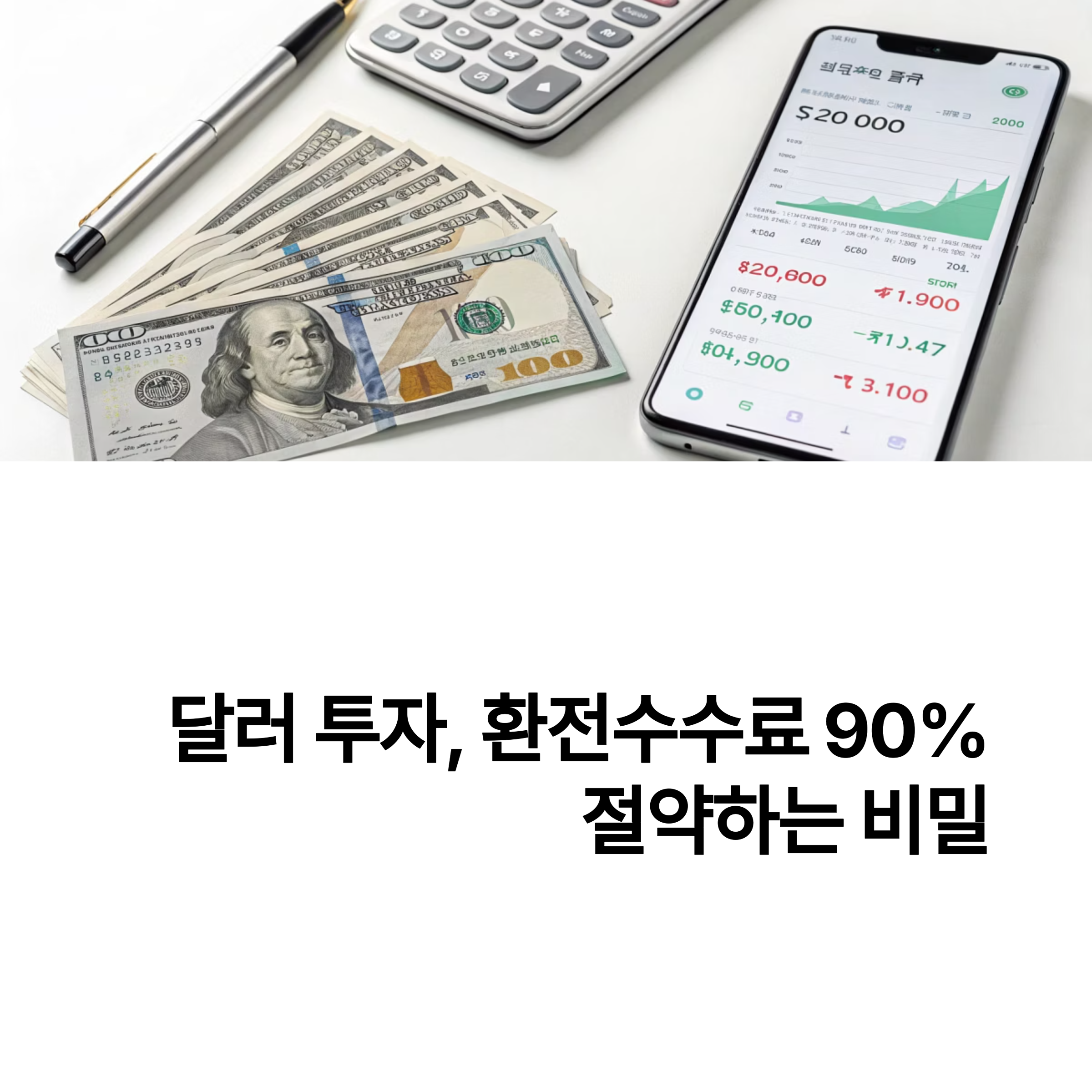 달러 투자 시 환전수수료 절약