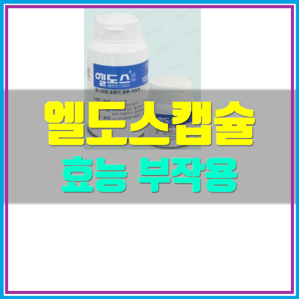  엘도스캡슐 효능 부작용 정보