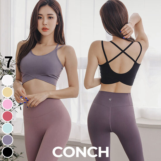 콘치웨어 콘치 더블 라인 크로스탑