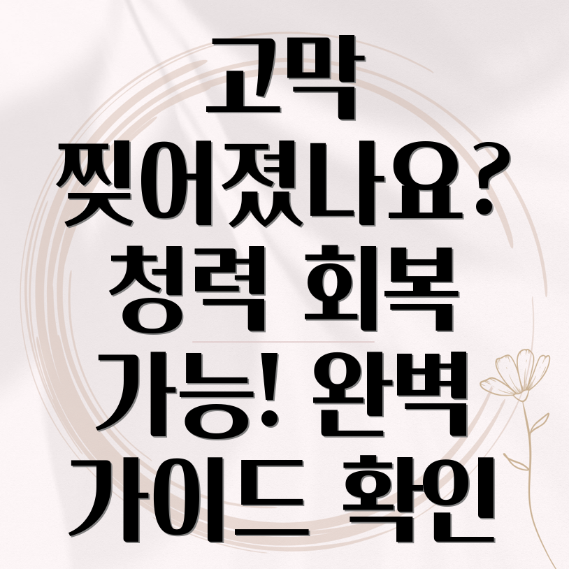 고막파열