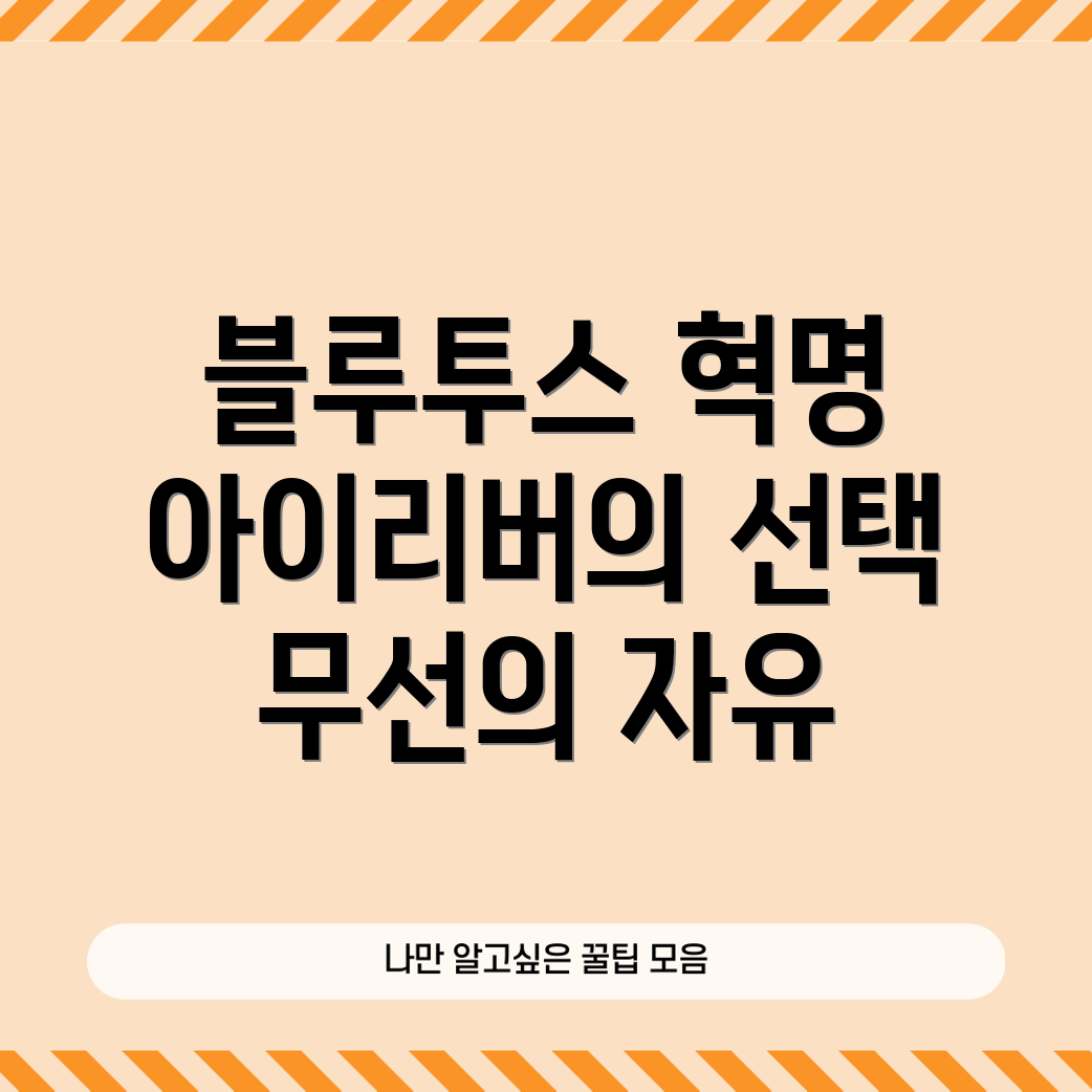 아이리버 제로딜 블루투스 이어폰