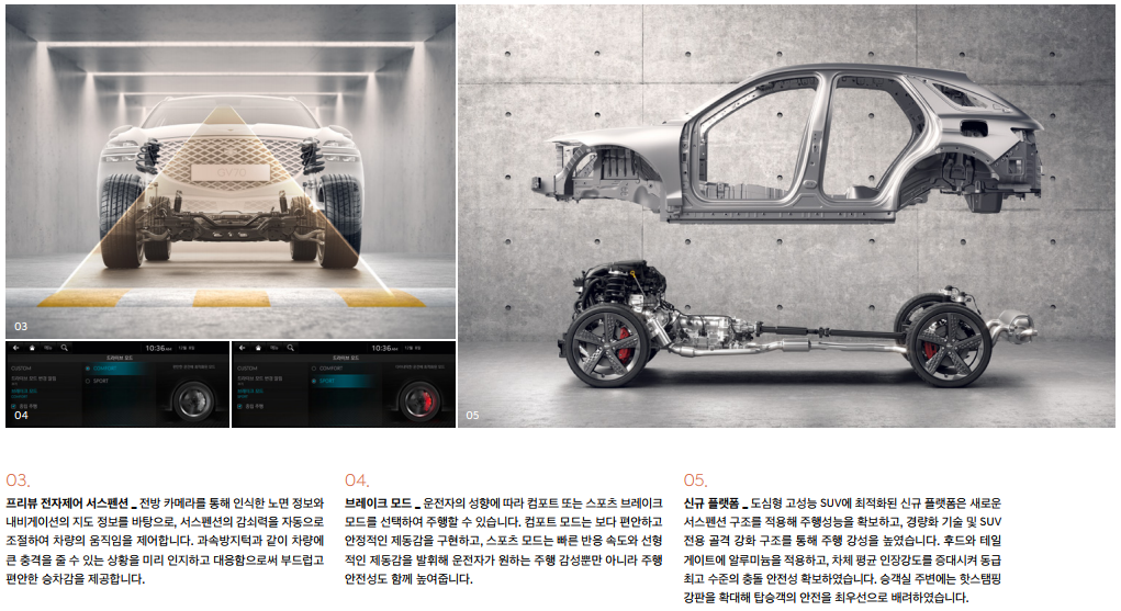 서스펜션-프리뷰 전자제어 서스펜션/브레이크 모드