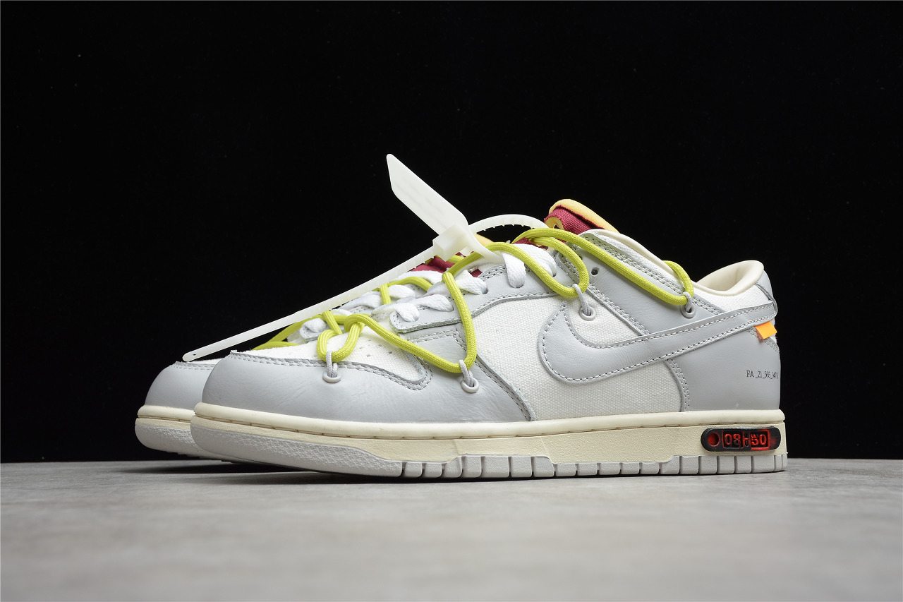 [NIKE x OFFWHITE] CJ 나이키 X 오프화이트 덩크 로우 그레이 DM1602-122