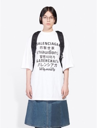  여자 발렌시아가 티셔츠 입니다.