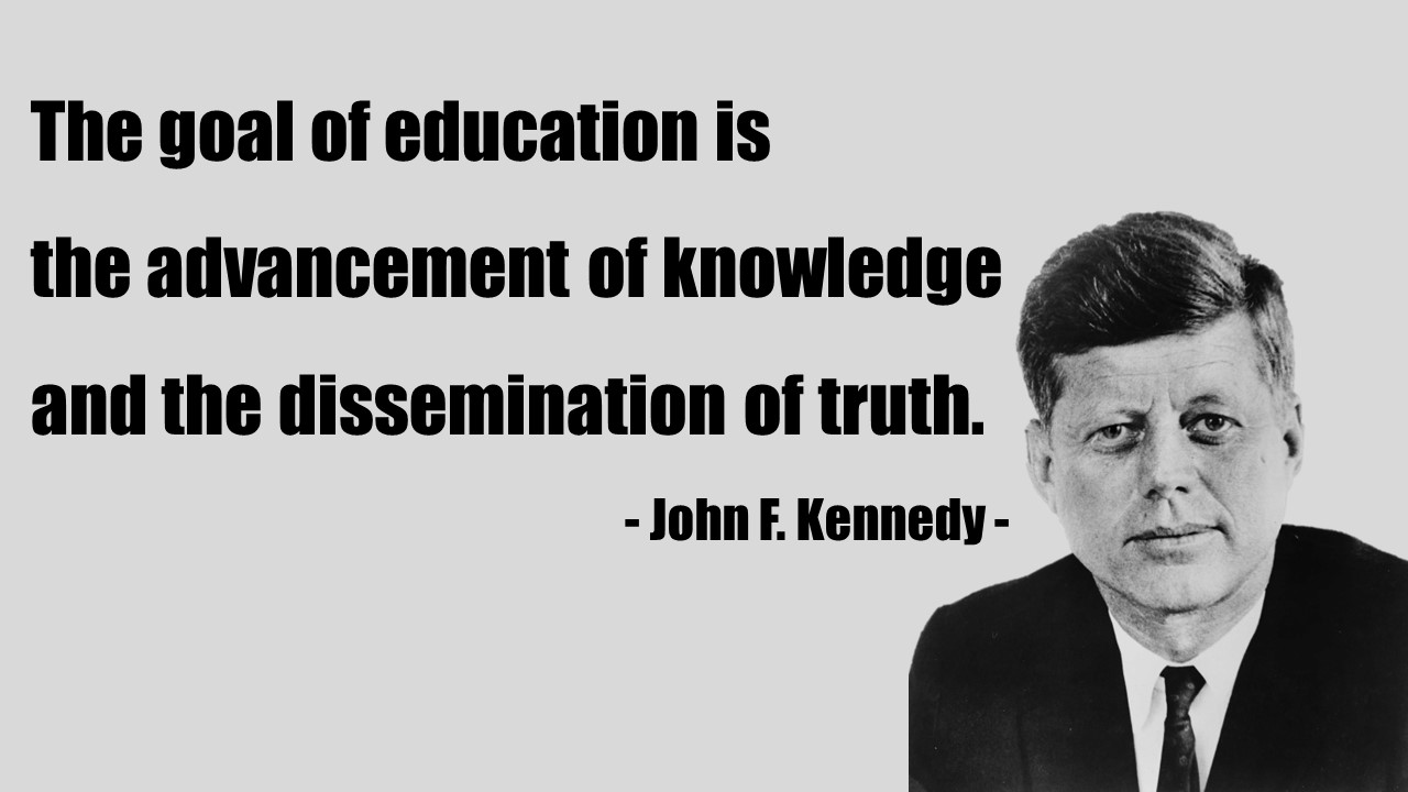 교육&#44; 배움&#44; 발전과 변화에 대한 존 F. 케네디 명언 모음