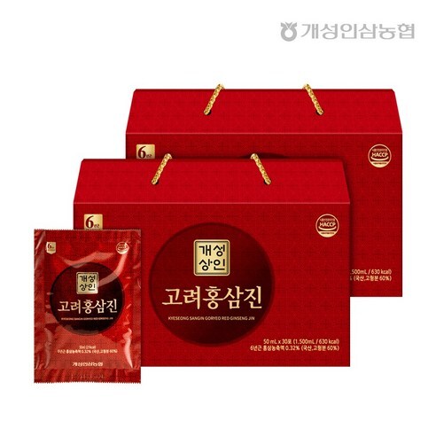  개성상인 - 고려홍삼진 60포(부모님선물, 명절선물)