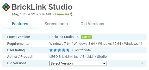 BrickLink Studio 무료 다운로드