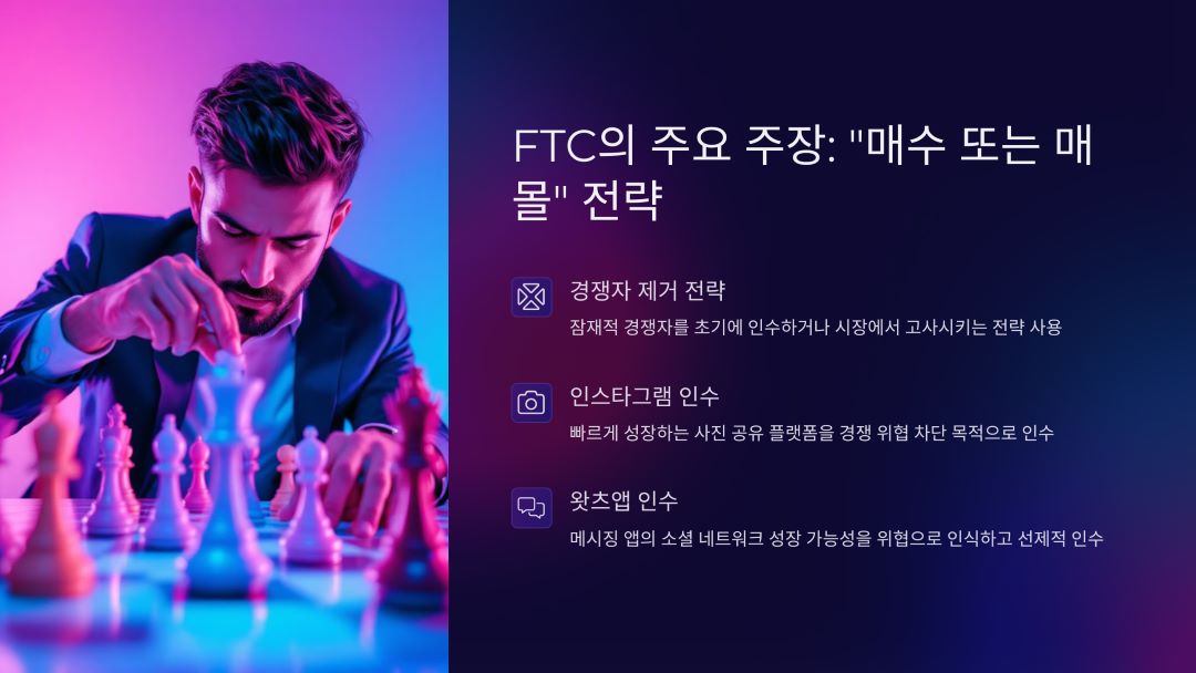 소송 배경과 FTC의 주요 주장: &quot;매수 또는 매몰(Buy or Bury)&quot; 전략