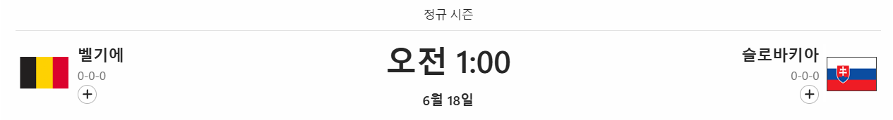 경기일정
