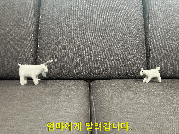 자막 추가가 완료된 gif 파일입니다.