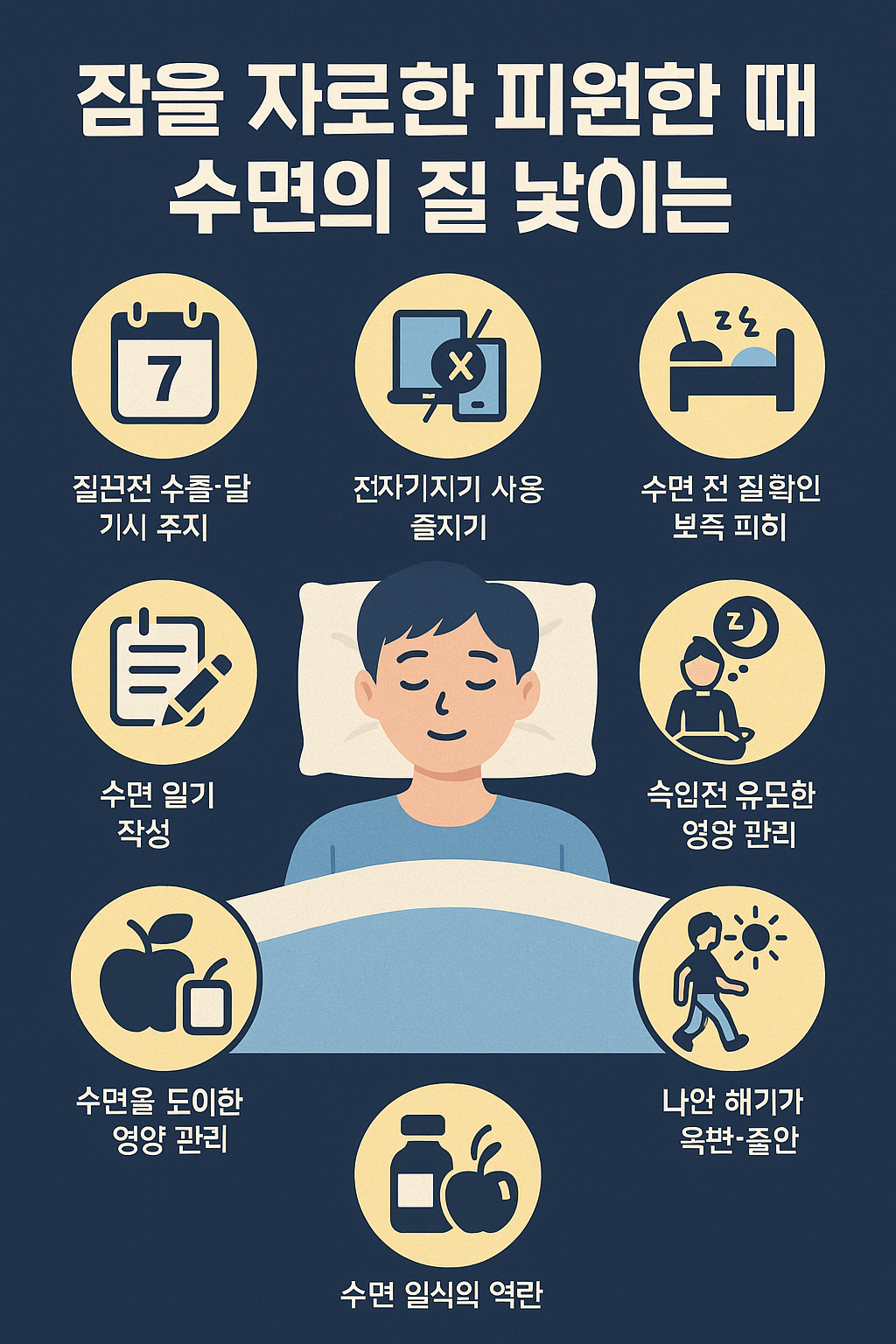 잠을 자도 피곤한 당신에게: 수면의 질을 높이는 실천 습관