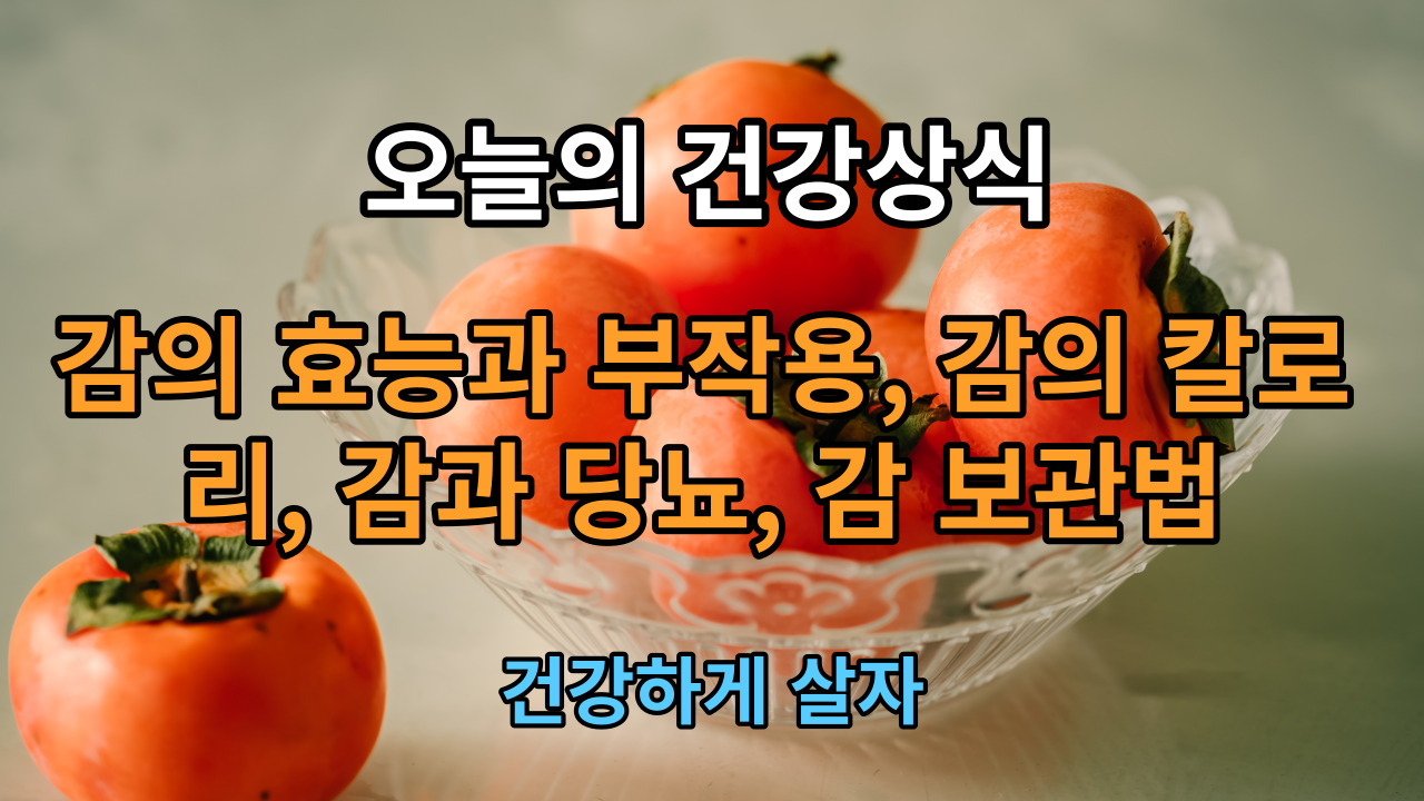 감의 효능과 부작용&#44; 감의 칼로리&#44; 감과 당뇨&#44; 감 보관법