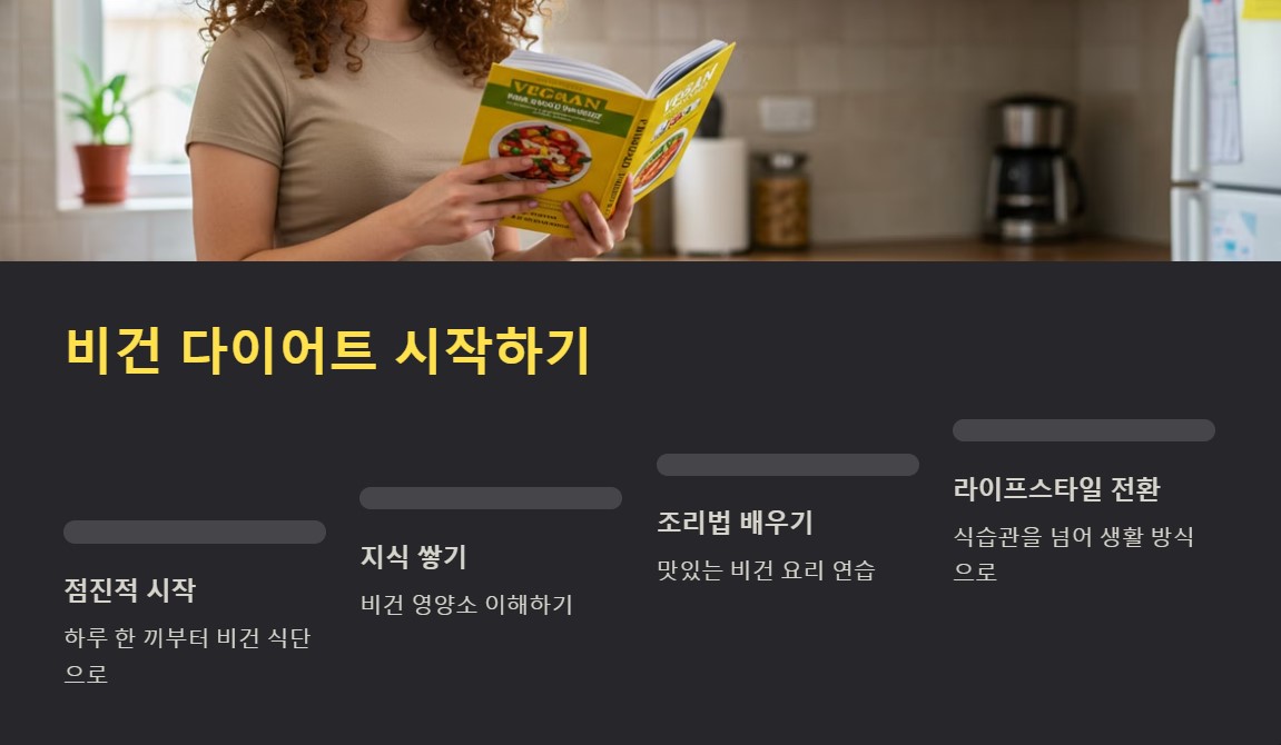 비건 다이어트 레시피 지금바로 시작