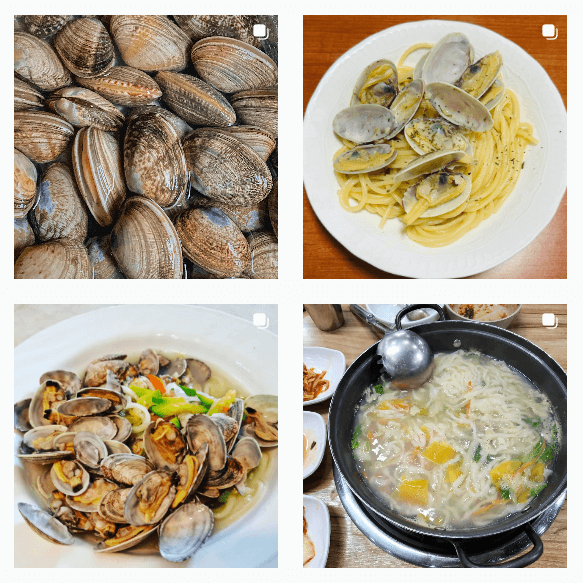  바지락 제철