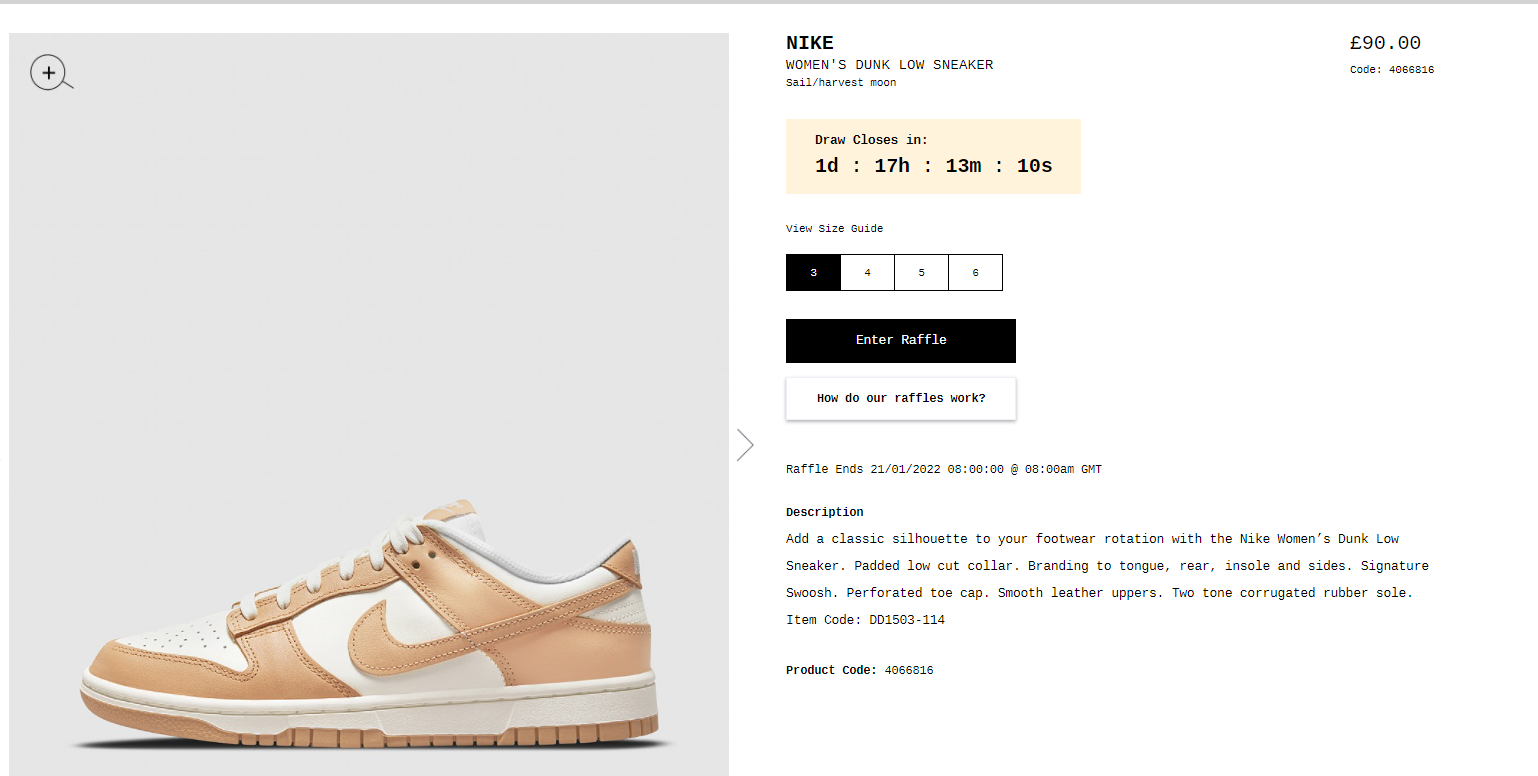  SEVENSTORE Raffle 응모 가이드!(ft. Nike dunk low)