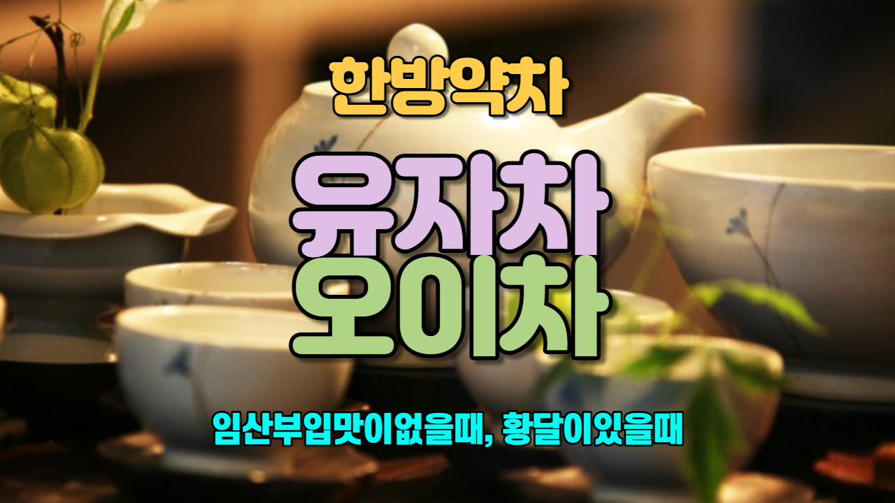  유자차 / 오이차