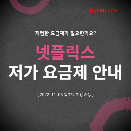  넷플릭스 저가 요금제 광고형 베이식 요금제에 대한 정보