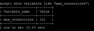  Mysql 최대 커낵션 값 수정하는 방법