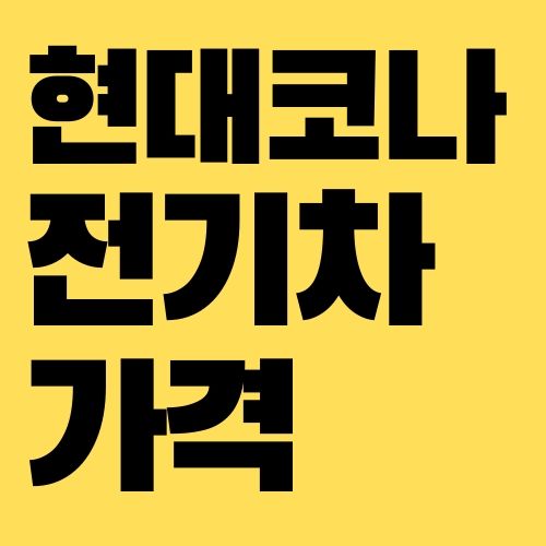 코나 전기차 가격
