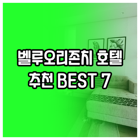 벨루오리존치 호텔 추천 베스트 7..