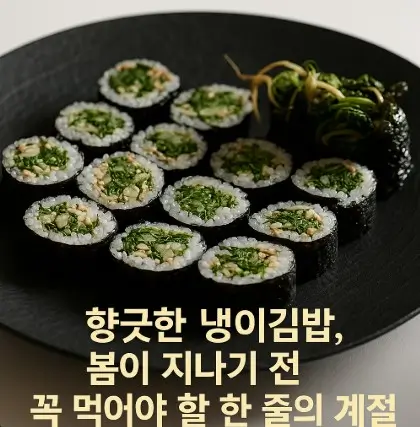 냉이 김밥