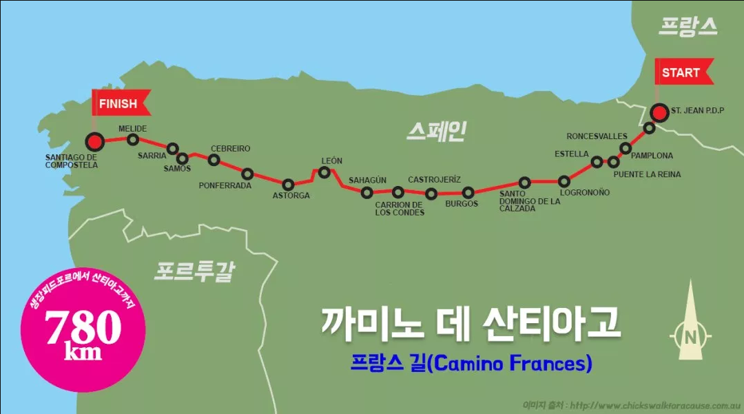  산티아고 순례길 코스 한번 알아볼까?