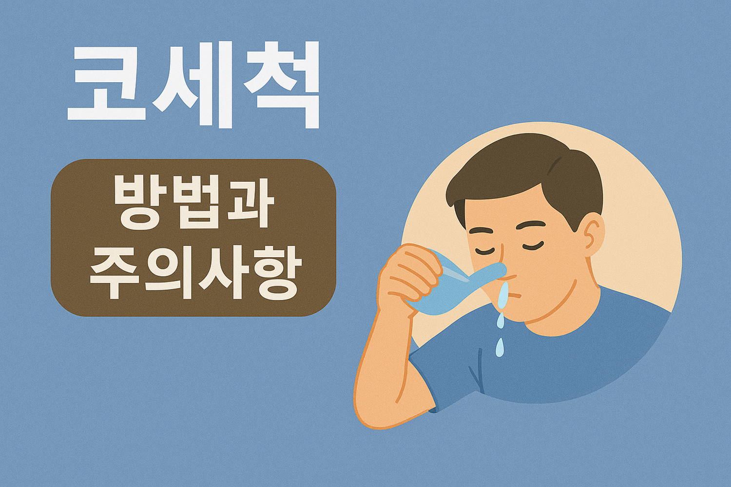 코세척 방법과 주의사항
